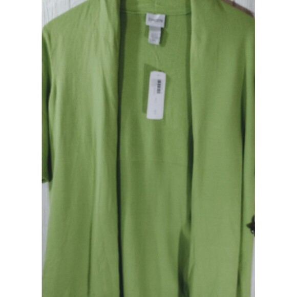 Chico's Women's Green Cardigan Sweater Knit Hephburn Size 2 NWT Free Shipping!! - Picture 9 of 9